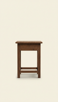 Weathered Walnut Antique Side Table